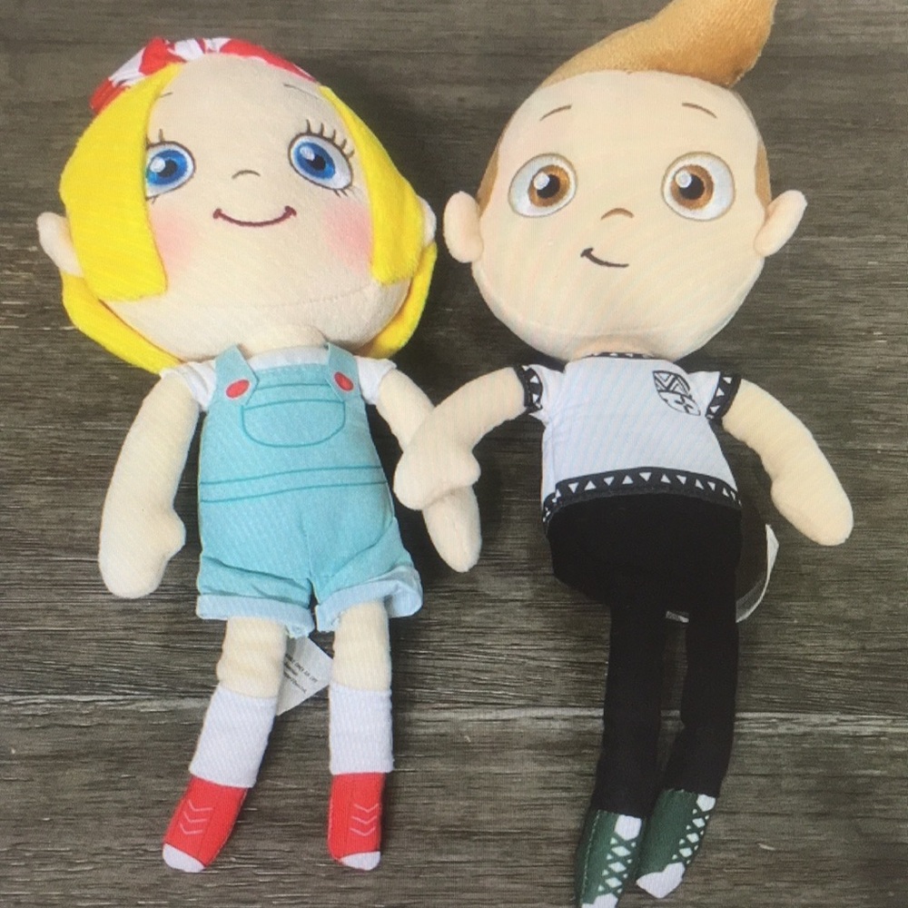 Ada Twist‎ & Iggy Peck Plush Dolls Set Netflix Just Play Kids Toys